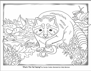 What's That Tail Saying? Coloring Page 1